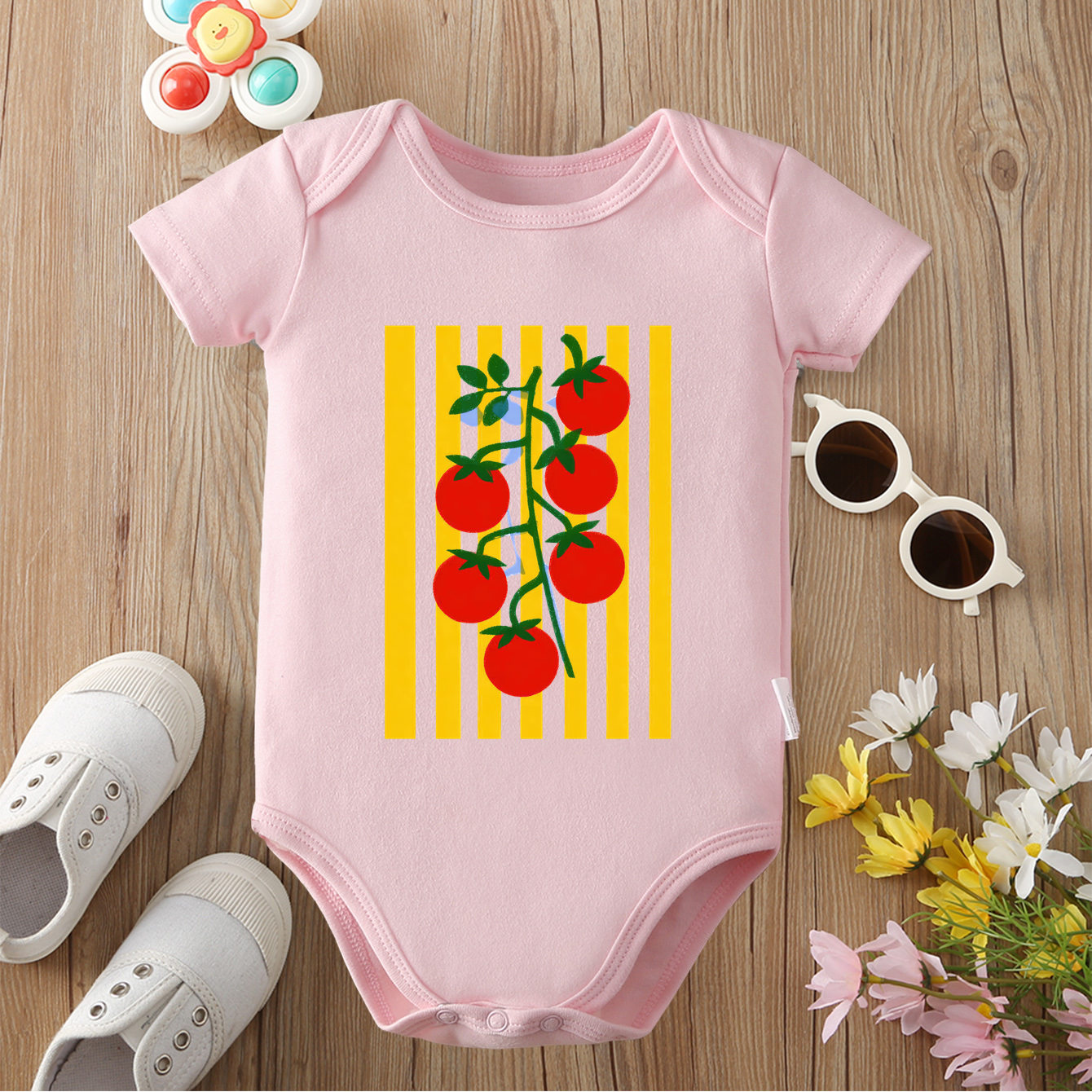 Baby Food Intake - Baju Terusan Katun Murni Musim Panas