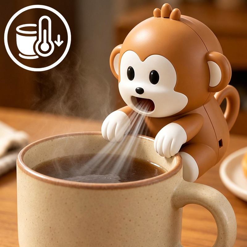 Baby Food Stew - Kipas Pendingin Makanan Bentuk Monyet Portabel