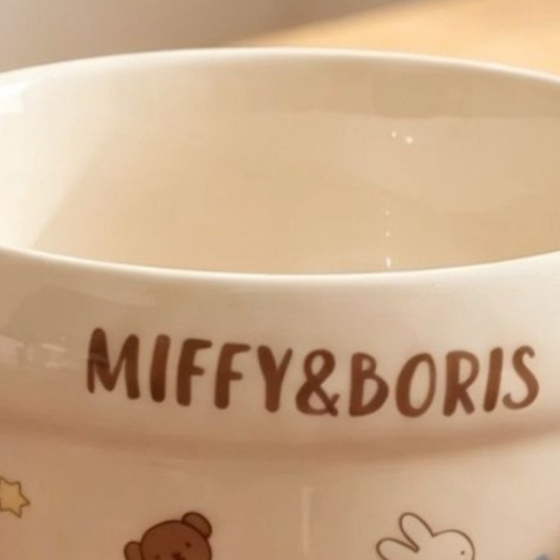 Baby Food Japan - Mangkuk Keramik Baru Kartun Kawaii Miffy,