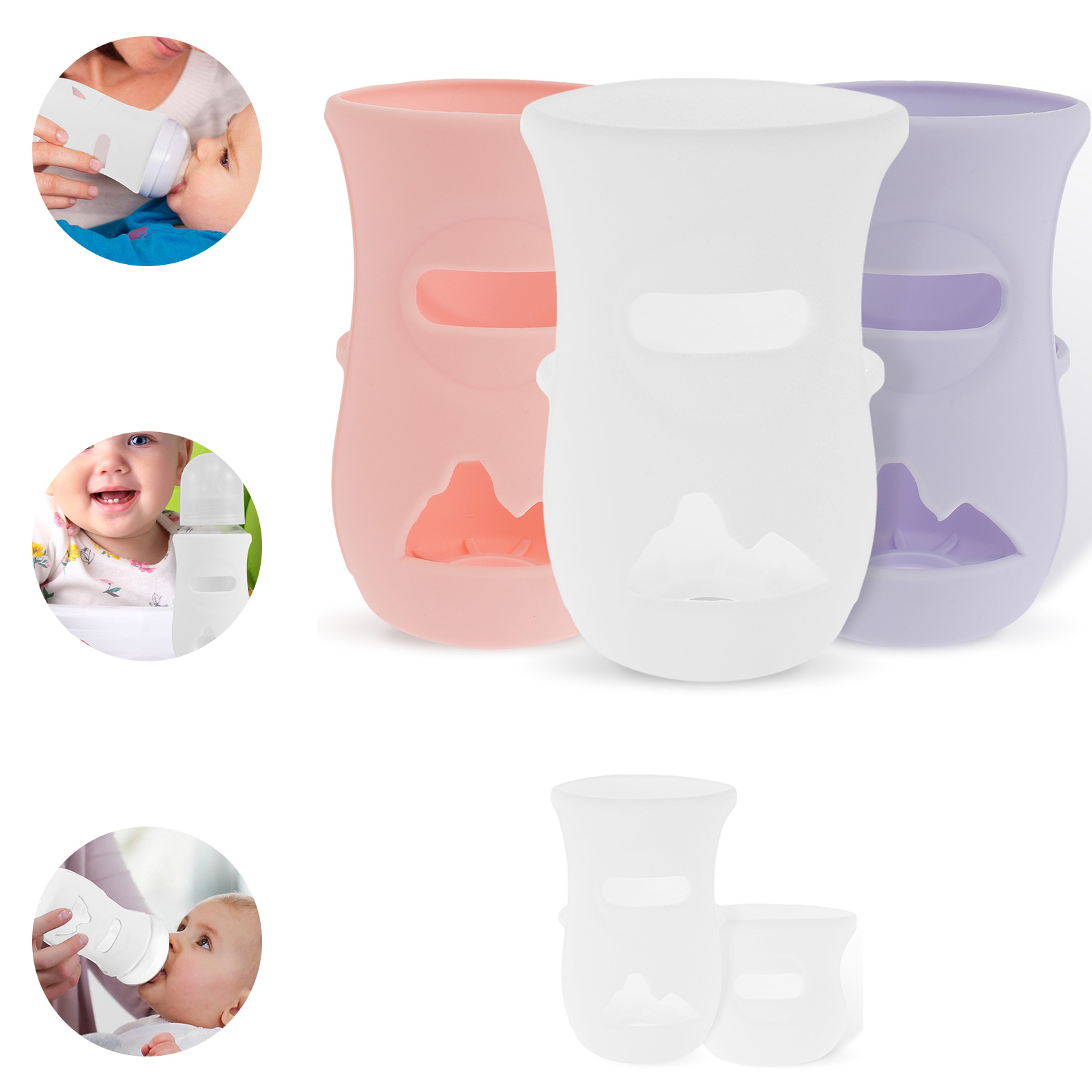 Baby Food Nan - Penutup botol silikon lengan bayi botol