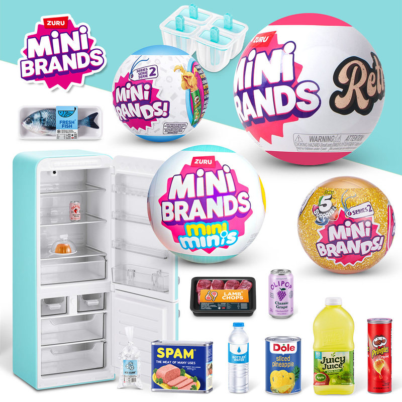 Baby Food Container - ZURU MINI BRANDS Set Mainan Kulkas