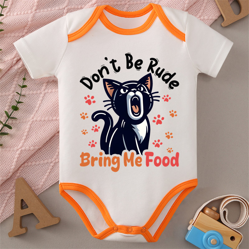 Baby Food Intake - Baju Terusan 100% Katun dengan Cetakan