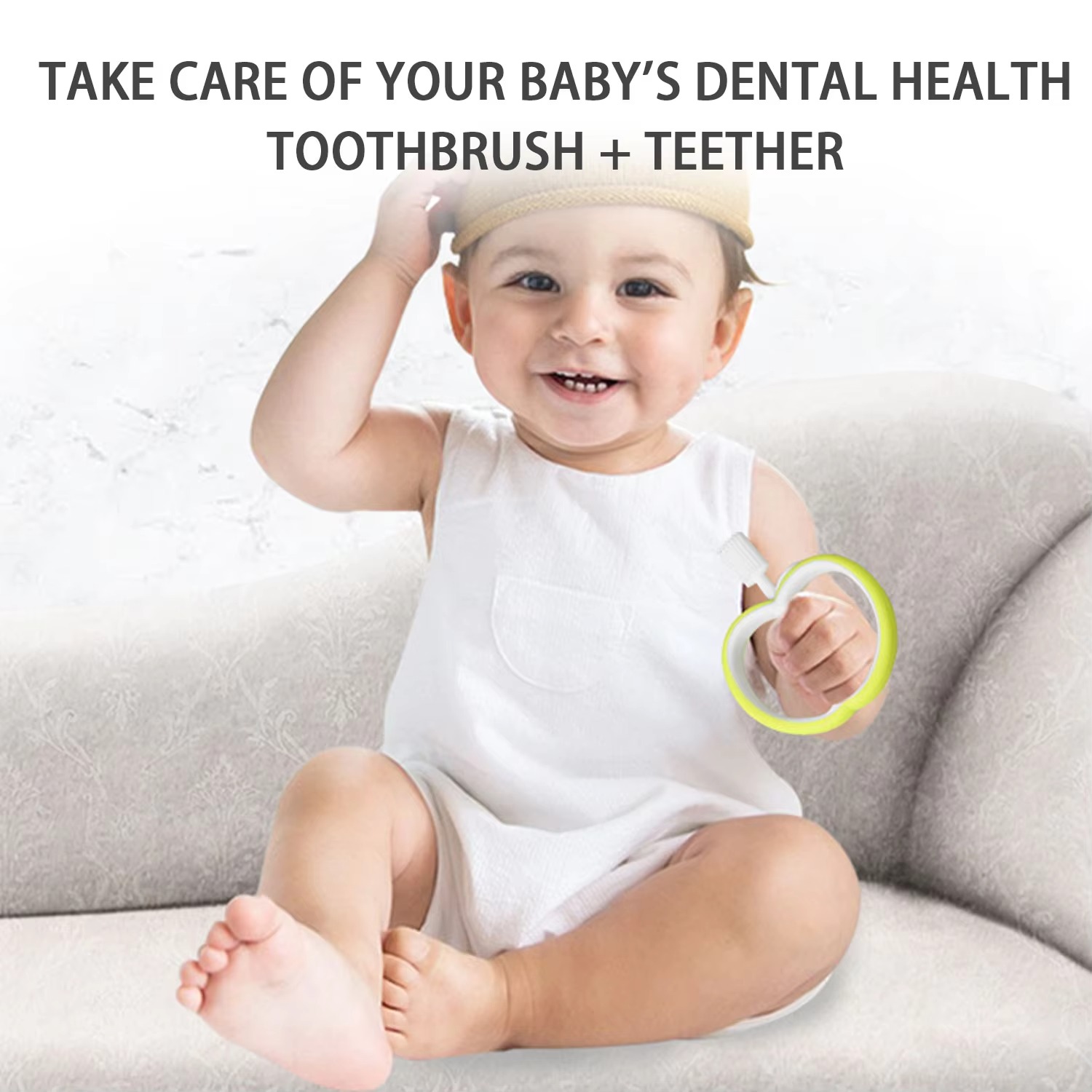 Teether Silikon Apel Lucu, Mai - Baby Food Apple ulasan dan harga