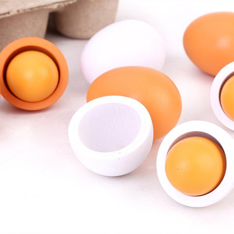 6 Buah Set Telur Buatan Kayu D - Baby Food Egg ulasan dan harga