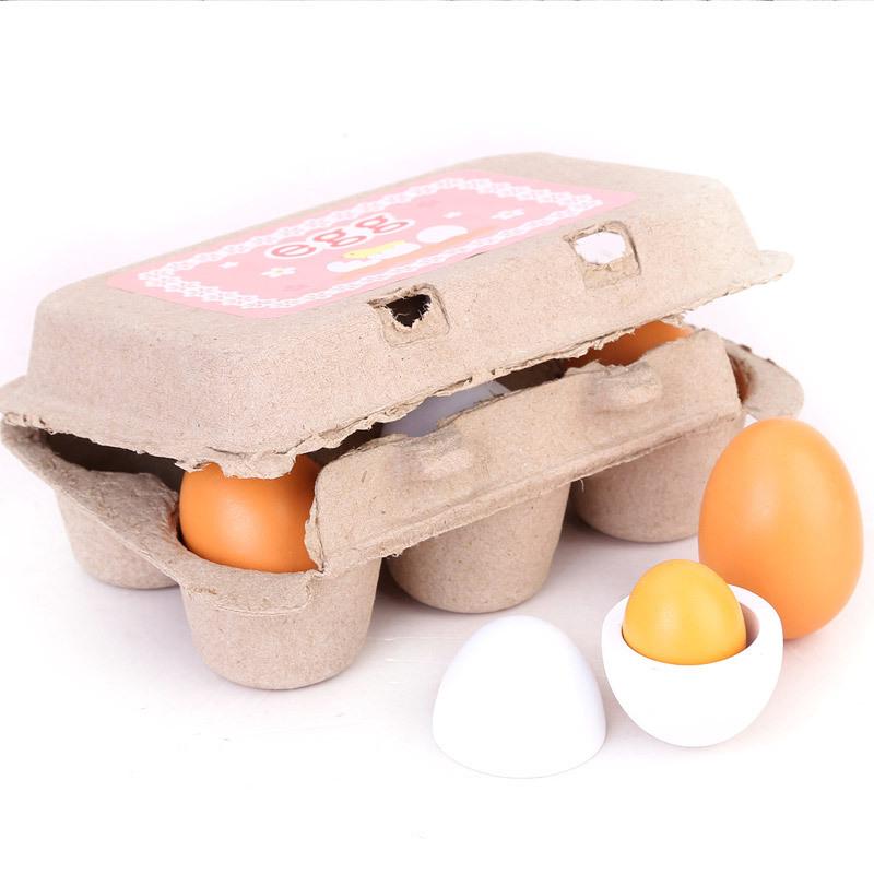 6 Buah Set Telur Buatan Kayu D - Baby Food Egg ulasan dan harga