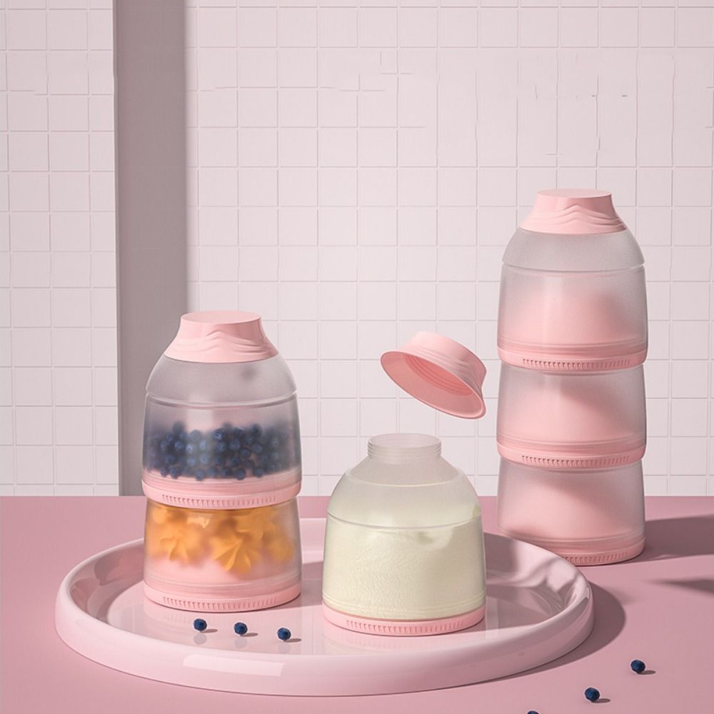 Kotak Susu Bubuk Bayi 3 Lapis, - Formula Dispenser Portable ulasan dan harga