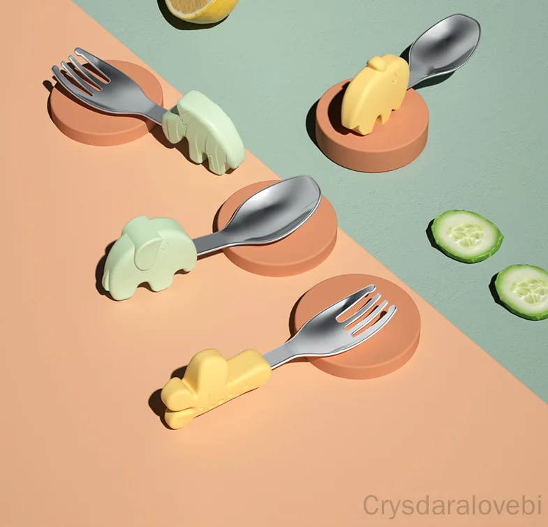 1setElephant Sendok Garpu Pend - Baby Food Japan ulasan dan harga