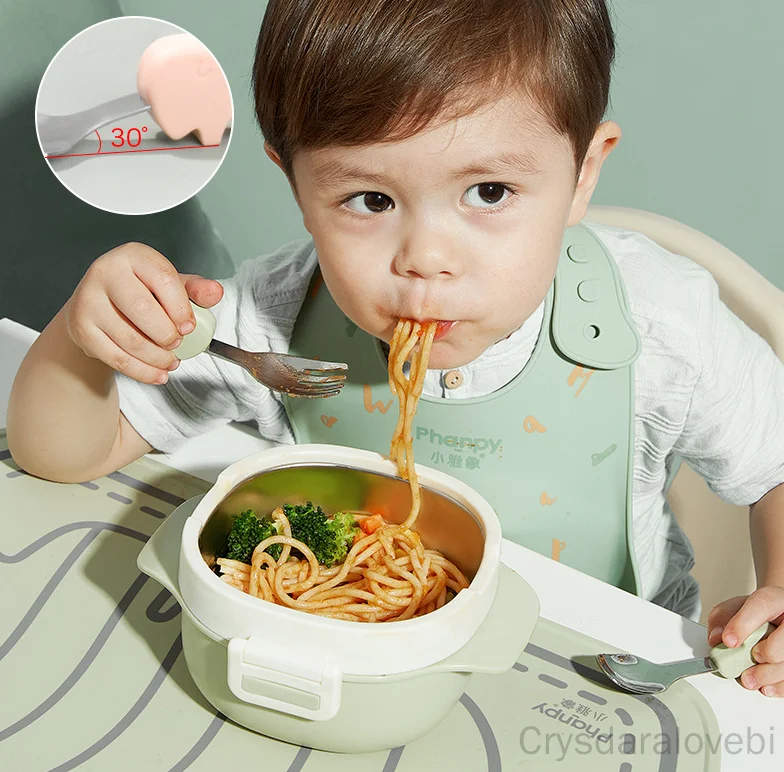 1setElephant Sendok Garpu Pend - Baby Food Japan ulasan dan harga