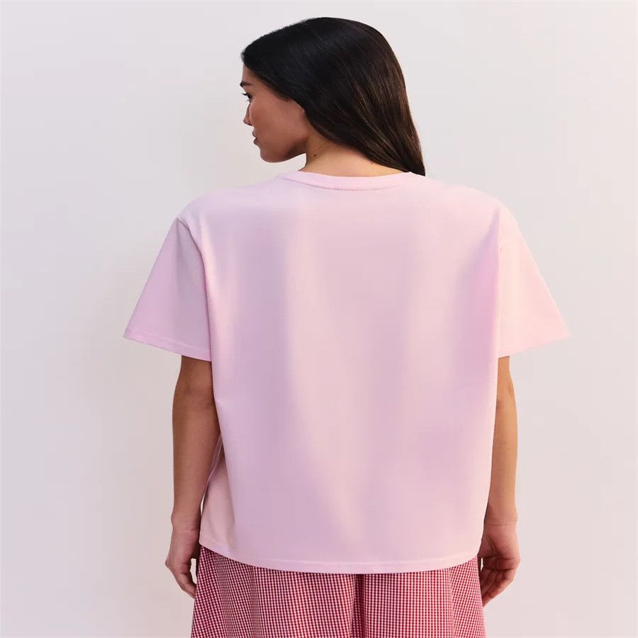 Kaos Katun Wanita Pink Cantik  - Baby Food Intake ulasan dan harga