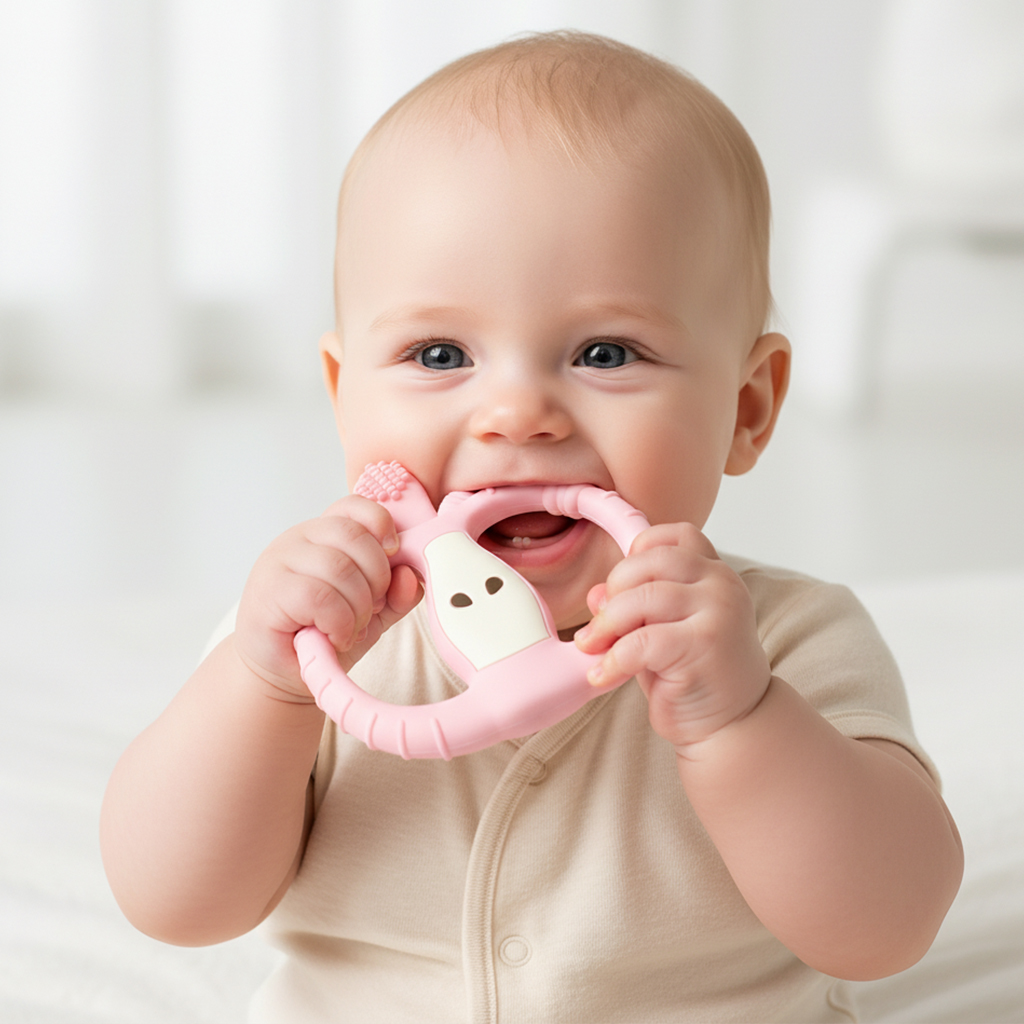 Mainan Gigitan Bayi Silikon Fo - Baby Food Apple ulasan dan harga