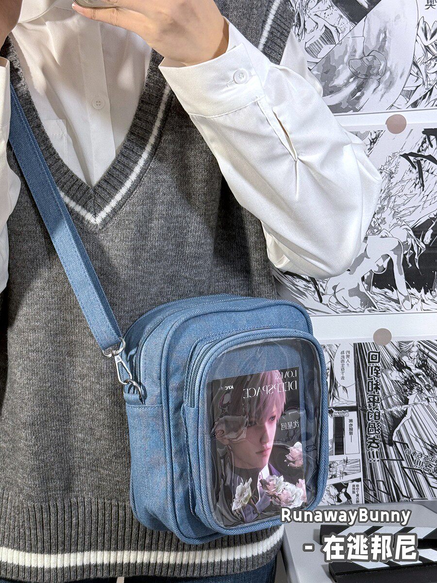 Tas Selempang Denim Jepang unt - Baby Food Japan ulasan dan harga