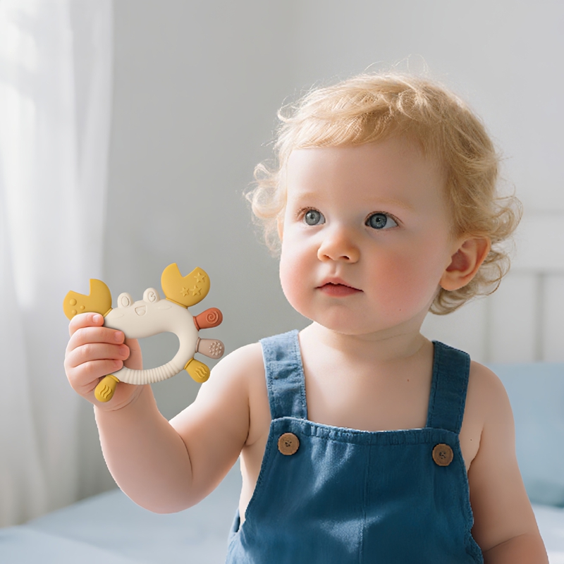 Mainan Kepiting Silikon Multi  - Baby Food Intake ulasan dan harga