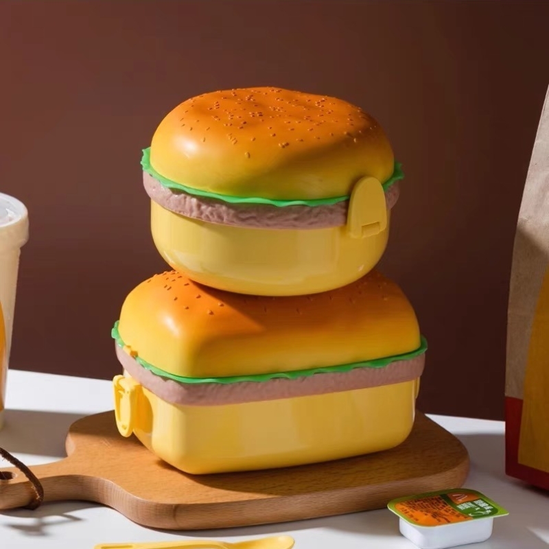 Kotak makan siang Hamburger ti - Baby Food Container ulasan dan harga