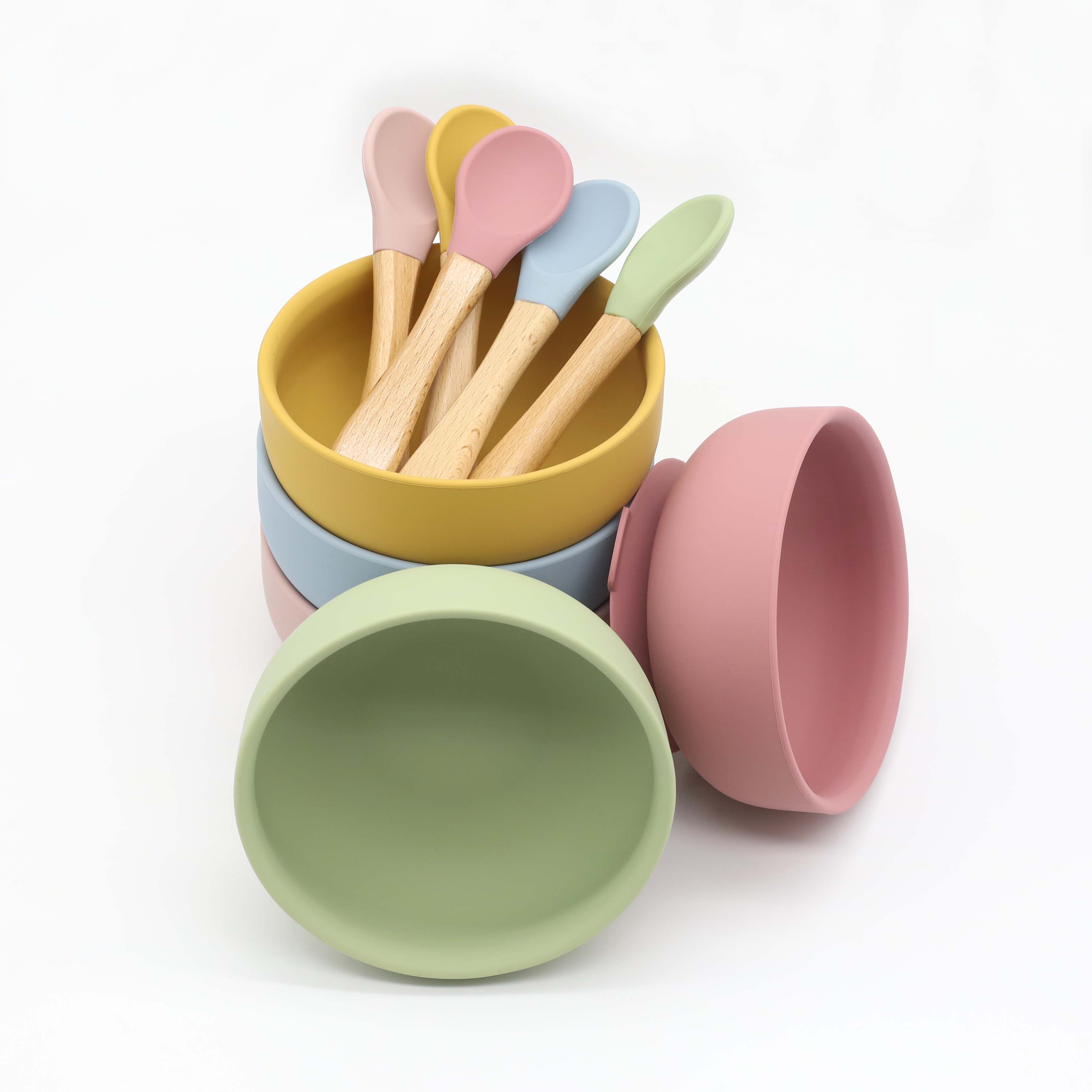 Mangkuk silikon dengan pengisa - Baby Food Quantity ulasan dan harga
